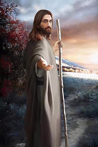 Lienzo decorativo para pared, póster de Jesús, cuadros de Jesucristo, pintura decorativa, lienzo para pared, sala de estar, dormitorio, pintura, 1