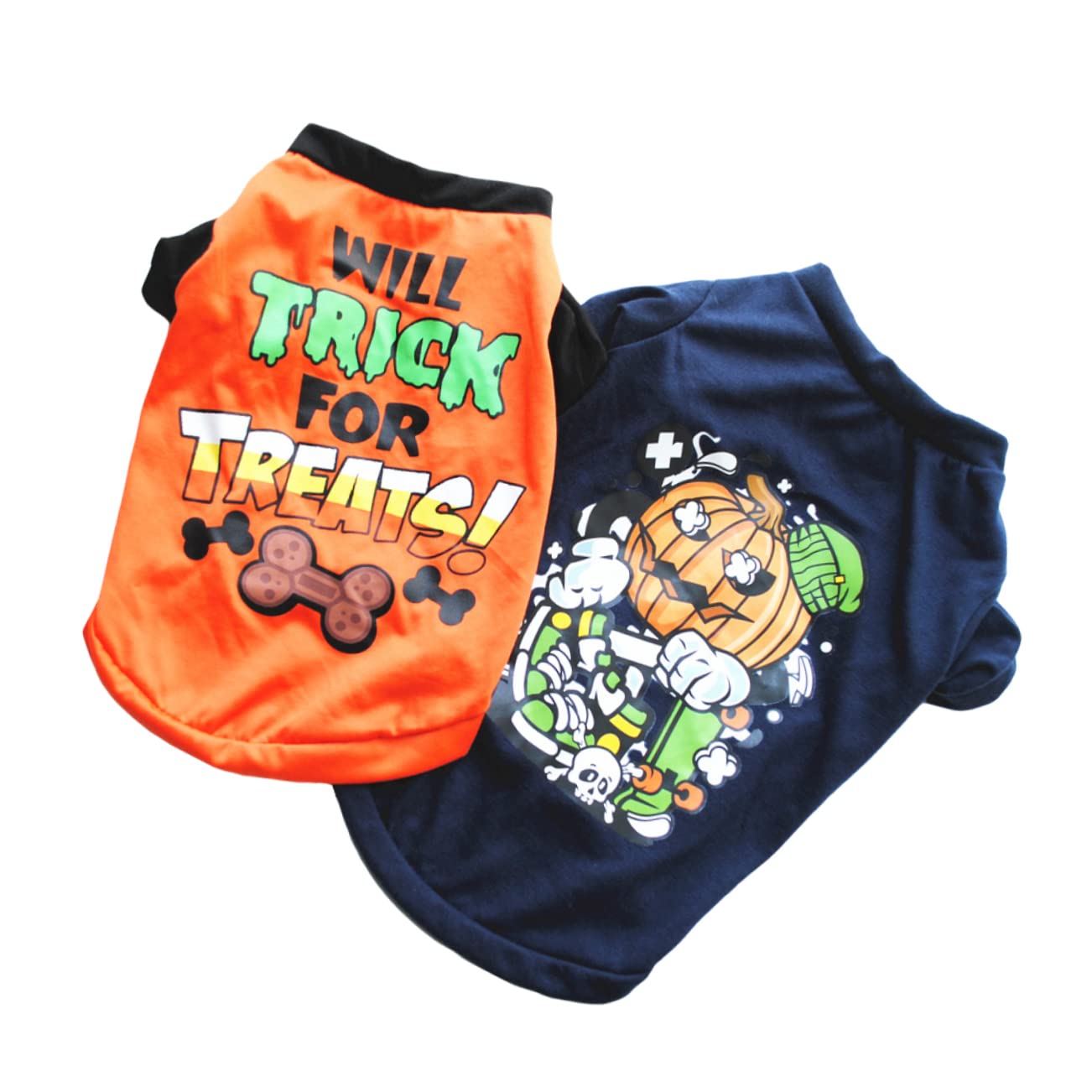 PRETYZOOM 6pezzi Costumi Per Cani Di Halloween Da Magliette Per Cani e Arancione Comode e Lavabili Per Feste e Occasioni Speciali