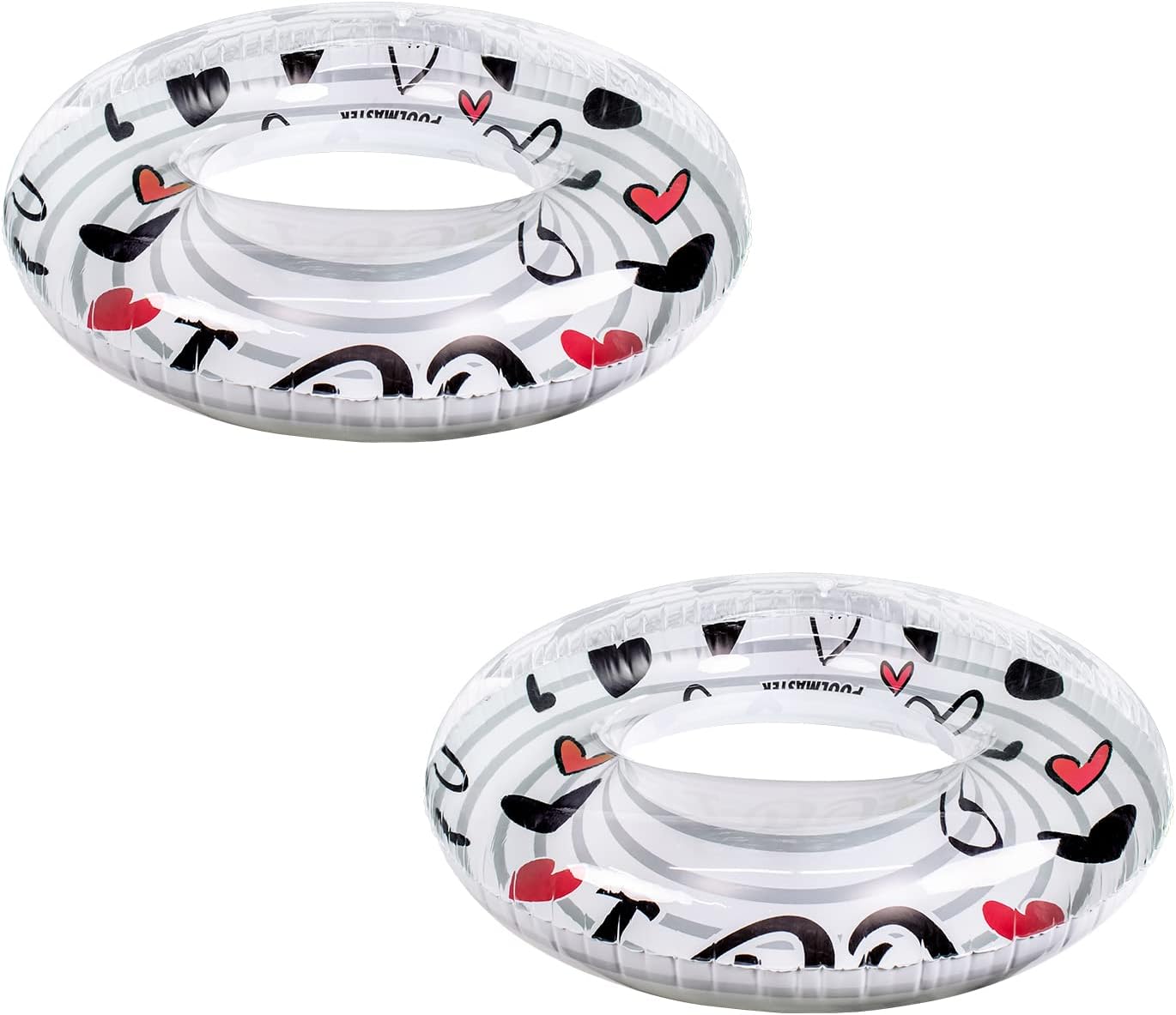 Poolmaster 40-Inch Say I Do Inflatable Swimming Pool Float Inner Tube, 2 Pack