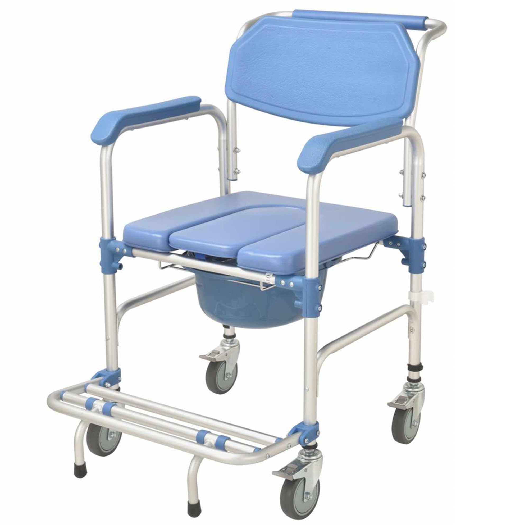 SEDIA A ROTELLE COMODA BLU