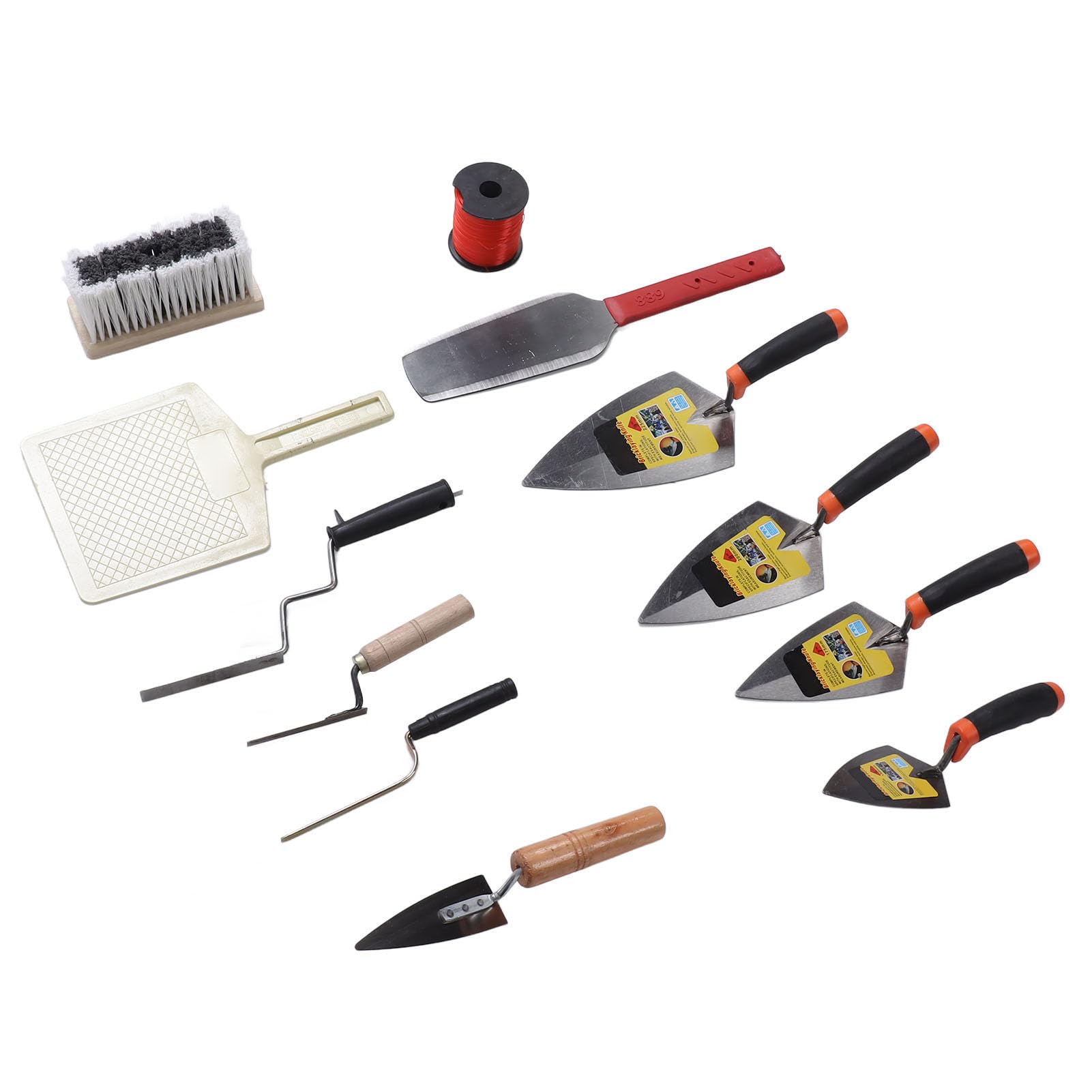 Syrisora Set di coltelli stucco in acciaio inox di varie dimensioni, raschietto per calcestruzzo, strumenti manuali per l'applicazione di pareti a secco