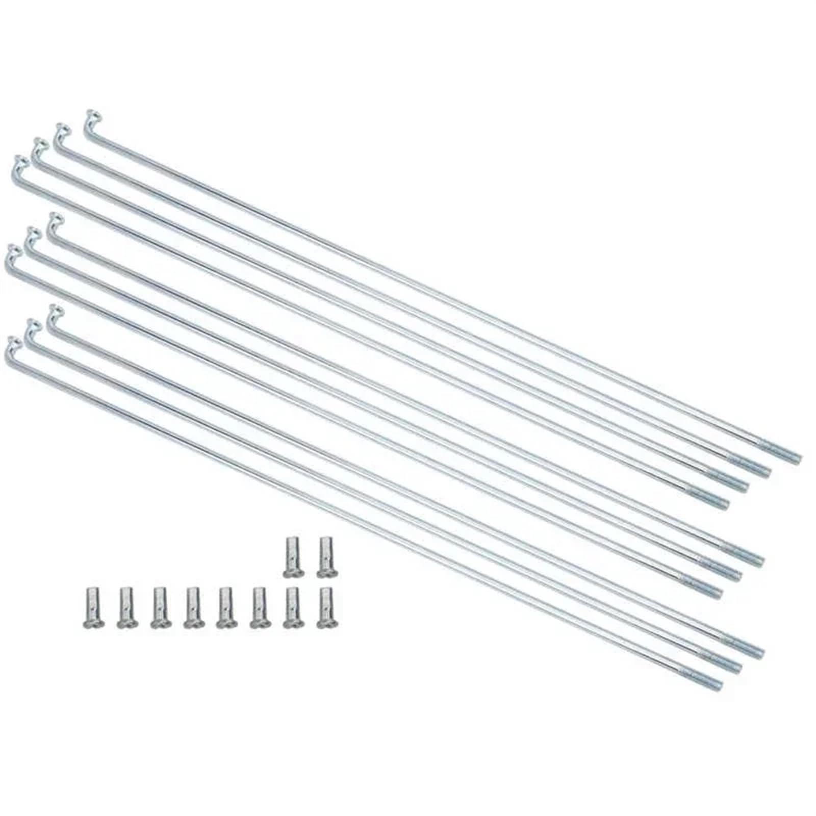 40 radios eléctricos para bicicleta de montaña de 13G, 2,2 mm, 151-250 mm, de acero inoxidable con pezones