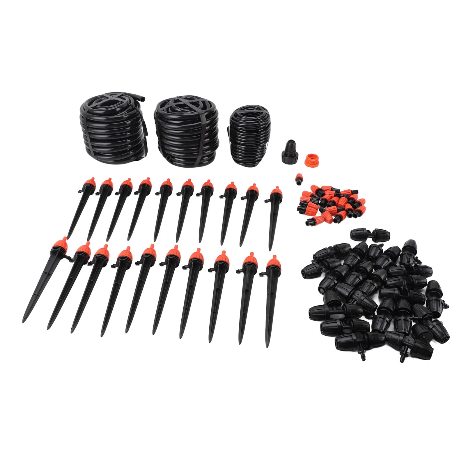 Kit de de Riego por Goteo, Boquillas Ajustables, Solución de Riego de Jardín de Conexión Rápida para Césped y Plantas en Macetas
