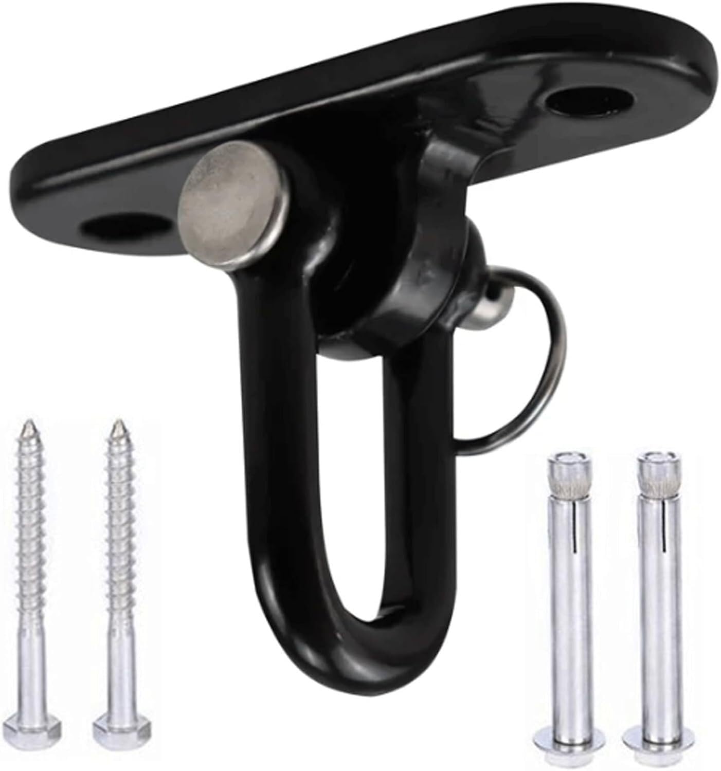 VGGBNG Hammock Hooks?Swing Hooks Heavy Duty? Swing Hook Load Bearing Swivel Swing Hanger Ceiling Fixed Plate Trapeze Swing Hook Hang Swing Hardware & Accessories(Model 4)