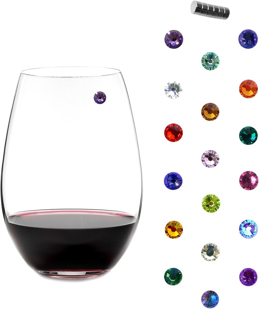 Aazon.co | Siply Chared Elephant Agnetic Wine Chars And Drink