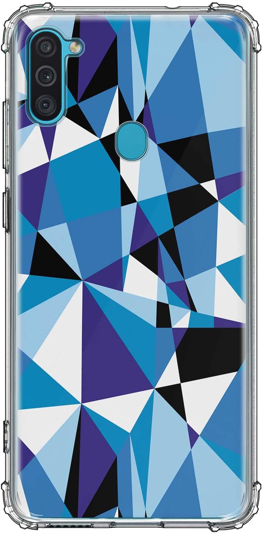 Stylizedd Classic Clear Case Compatible With Samsung Galaxy M11 / Galaxy A11 Soft Anti Drop Airbag TPU Gel Thin Transparent Cover [ Designed for Galaxy M11 / Galaxy A11 ] - Crystal Prism Full Print