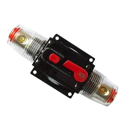 Miniatura 1 de ZOOKOTO 20 A 30 A 40 A 50 A 60 A 80 A 100 A 150 A 200 A 250 A 300 A interruptor de circuito con soporte de fusibles de reinicio manual para auto,