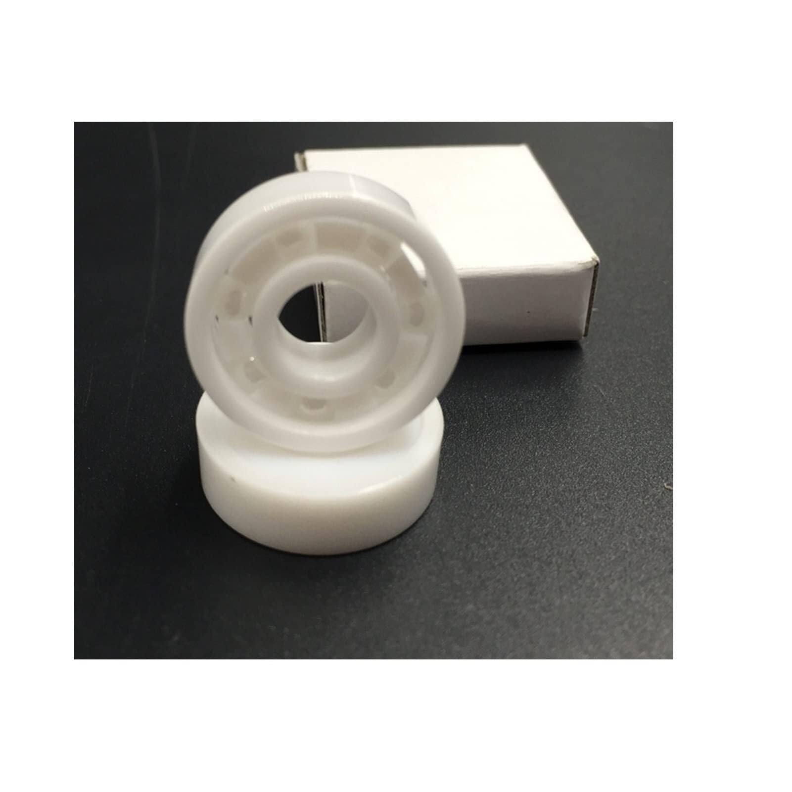 Industrial Shaft Bearings, 627 Full Ceramic Bearing Double Seal ZrO2 Si3n4 Quad Skate Abec-11 for Derby Roller Artistic Skating Bearings(1pc zro2 627)