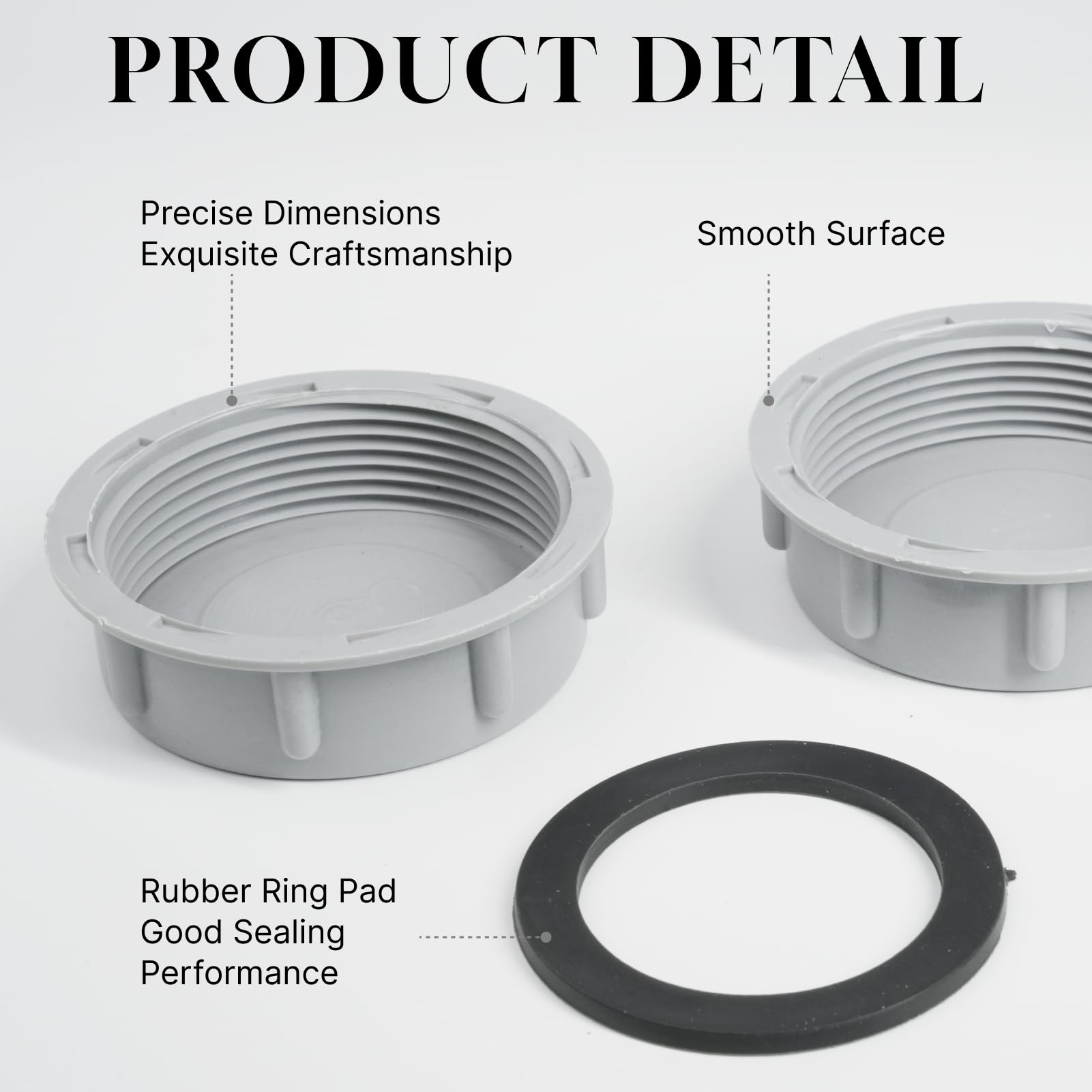 2 szt. syfon zlewozmywak do rury odpływowej kuchni średnica Dn50 50 mm G2″ i uszczelki płaskie, korek 56 mm zlewozmywak (56 mm 2 szt.)