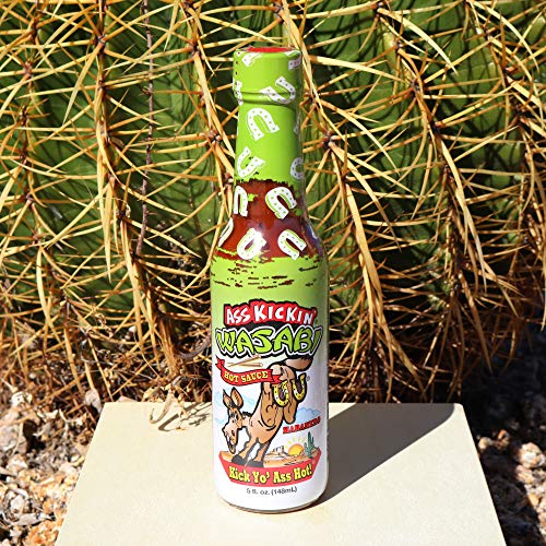 Ass Kickin' Wasabi Horseradish Hot Sauce With Habanero – 3 Pack - Try If You Dare – Perfect Gourmet Gift For The Hot Sauce Fan #TOP5