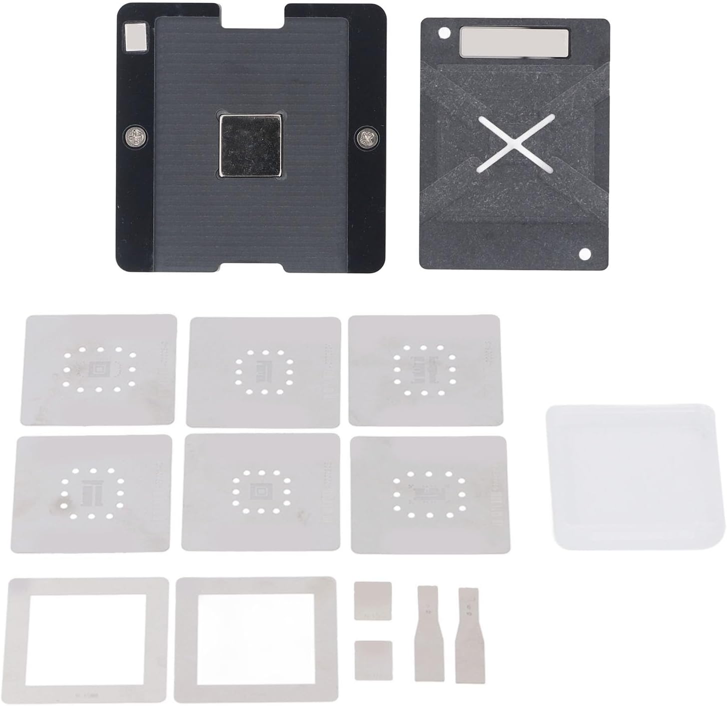 Reballing Station, 6 in 1 BGA Rework Station Tin Planting Stencil ...