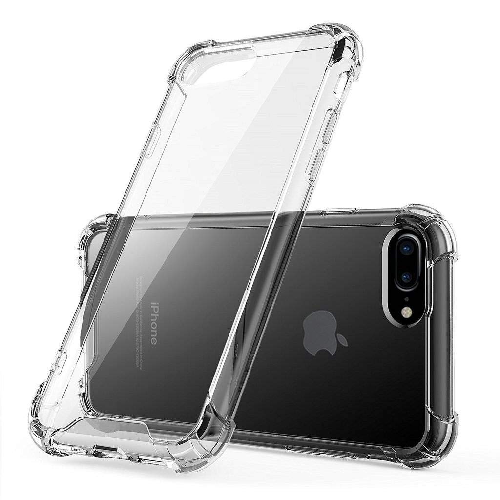 ANKIRANT Back Case Cover for Apple iPhone 7 Plus/iPhone 8 Plus (Insite Bumper Corner Soft Silicone Flexible Shockproof Camera Protection Cushioned Edges Crystal Clear Covers)- Transparent