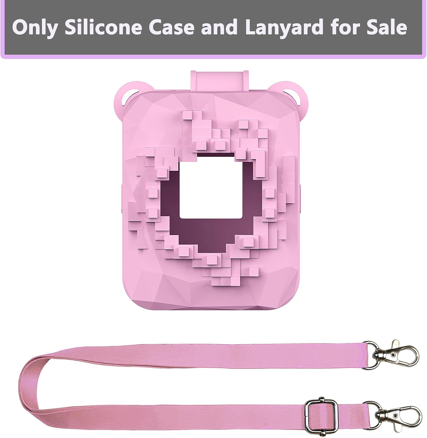 Silicone Case for Bitzee Magicals Interactive Digital Pet | Protective Skin Cover for Bitzee Magicals Virtual Electronic Digital Pet Accessories (Pink)