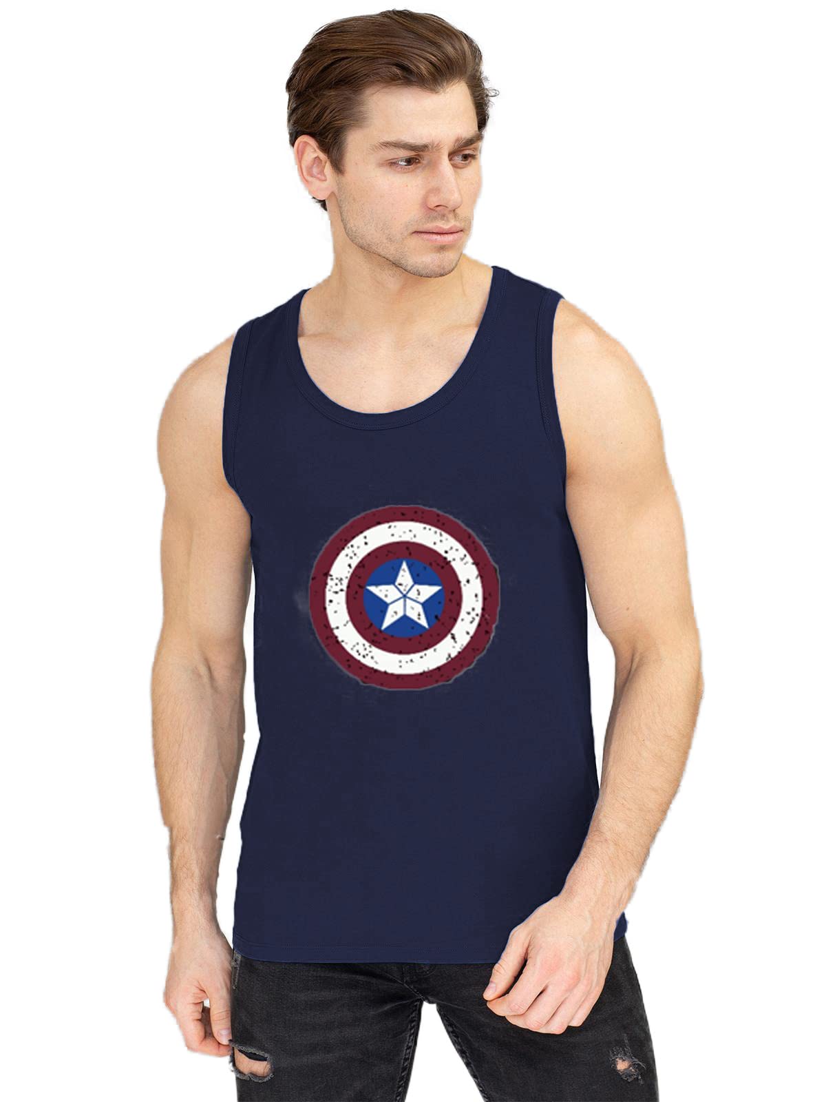 base 41 Men Sleeveless Tshirt, Printed Vest for Men, Cotton Sando for Gym, Cycling, Running & Other Sports-picture-12