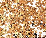 Tamaño (mm): 3 mm 20g Metálico Bronce Plana Redonda Lentejuelas Confeti Paillettes Coser el Broche Bordado 3 mm Agujero de 1mm