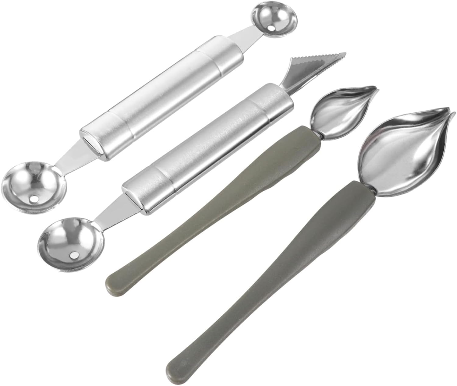 4 Piece Sauce Spoon Set Stainless Steel for Cake Decorating Plating