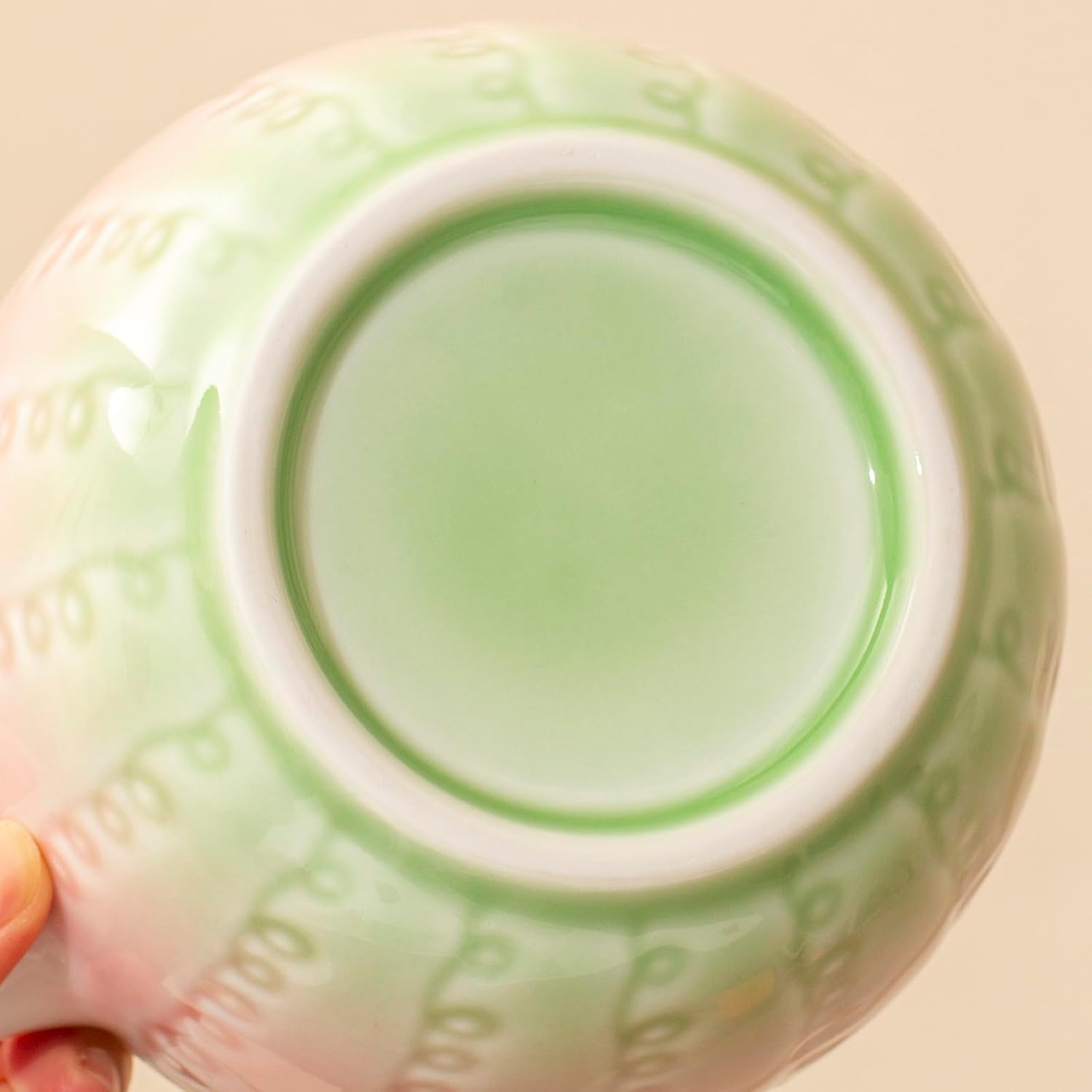 Traditional matcha bowl, cute pink matcha bowl with spout, matcha mixing bowl for stirring matcha, 18OZ tea bowl