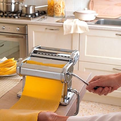 PROTON? Manual Stainless Steel Lasagna Tagliatelle Fettuccine Spaghetti Pasta Noodle Maker Machine