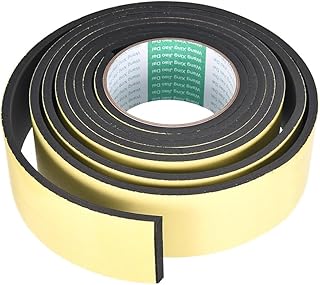 1Pcs 1-5mm Thick EVA Foam Sponge Rubber Strip Single Sided Adhesive Soundproof Window Door Seal Strip Weather Strip (Size : WxTxL 10mmx1mmx5m)