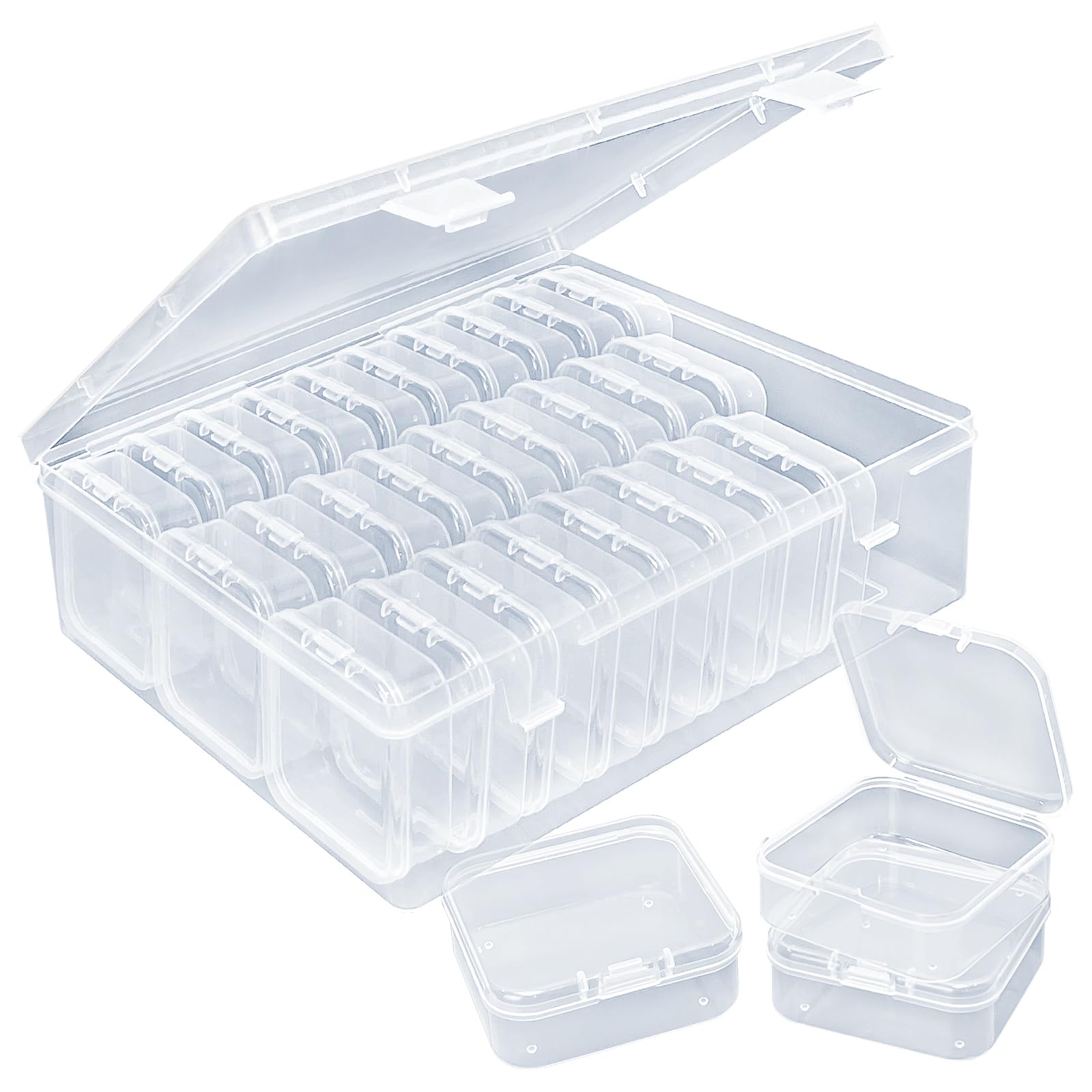 Boîtes de rangement en plastique transparent pour organiser vos loisirs créatifs