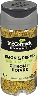 McCormick Gourmet, New Bottle, Premium Quality Natural Herbs & Spices, Lemon Pepper Seasoning, 57g