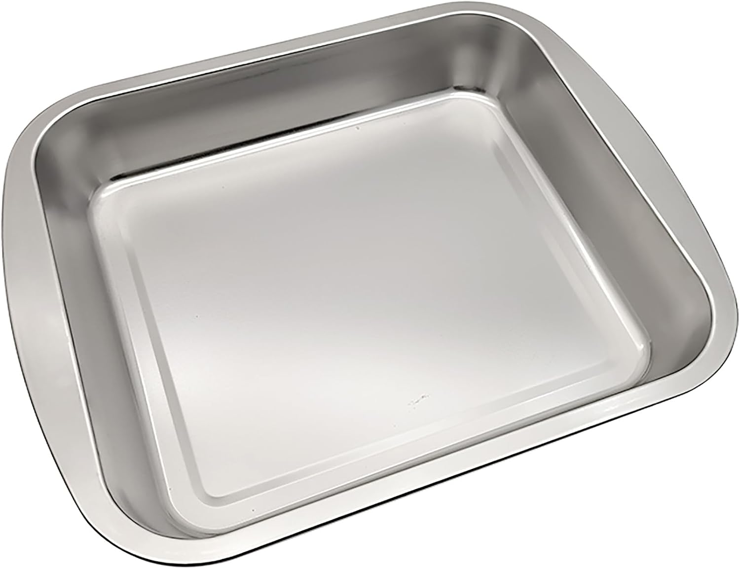 Fox Run Stainless Steel Roasting Pan, 16" x 13" Rectangular Oven Baking Pan