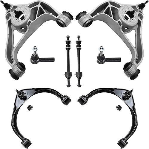 Miniatura 128 de Detroit Axle - Kit de suspensión frontal de 8 piezas para Chevy Aveo Aveo5 Pontiac G3 Wave Wave5 Suzuki Swift+ 2 brazos de control inferiores con