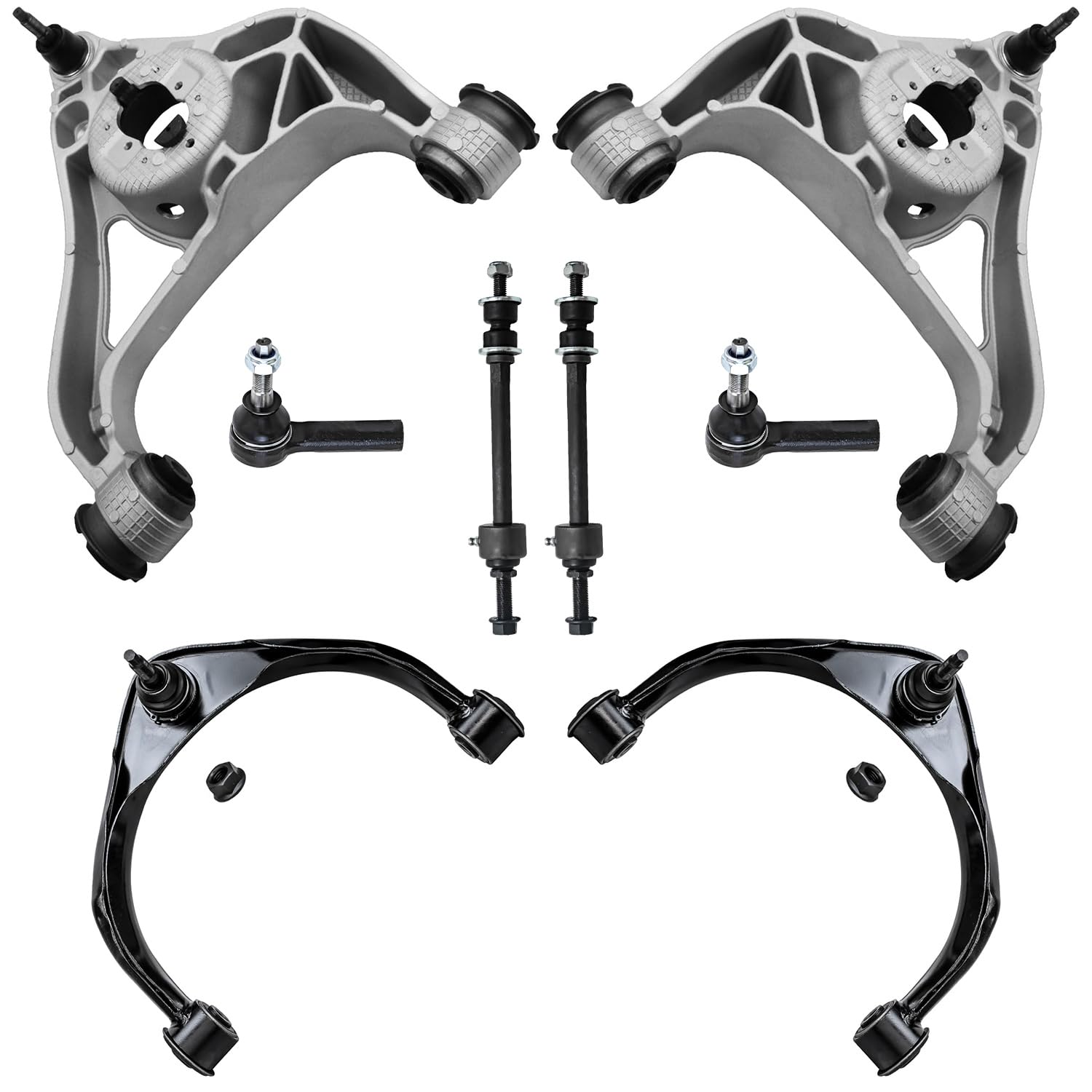 Detroit Axle - RWD 8pc Front End Kit for 2013-2018 Ram 1500, 2019-2024