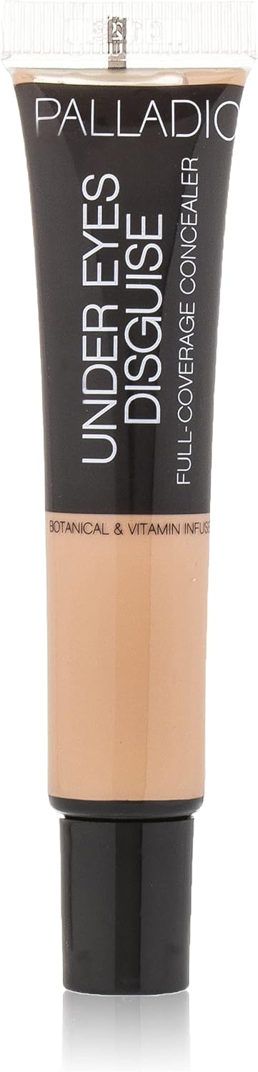 Palladio Full Coverage Concealer, Under Eyes Disguise, Creamy Face and Eye, Evens Skin Tone, Conceals Blemishes