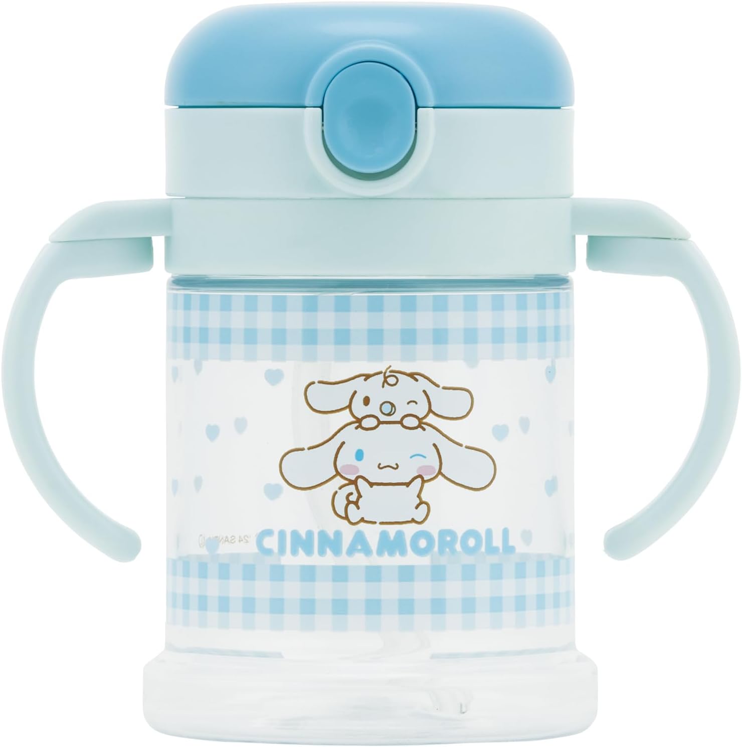 Skater Sanrio KSHW1N Baby Straw Mug with Two Handles, 9.1 fl oz (260 ml), Foldable, Handle, Cinnamon Roll