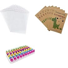 Dinosaur Eggs Hatching Cards for Girls, Hatching Dinosaur Eggs Toys with Cards Bags for Birthday Party Favor