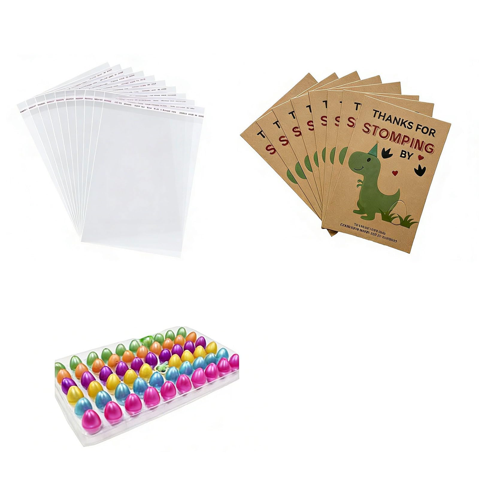 Elnwnnkc Textured Dino Eggs for Birthday Party Decorations and Toddler Learning Hatching Dinosaur Eggs