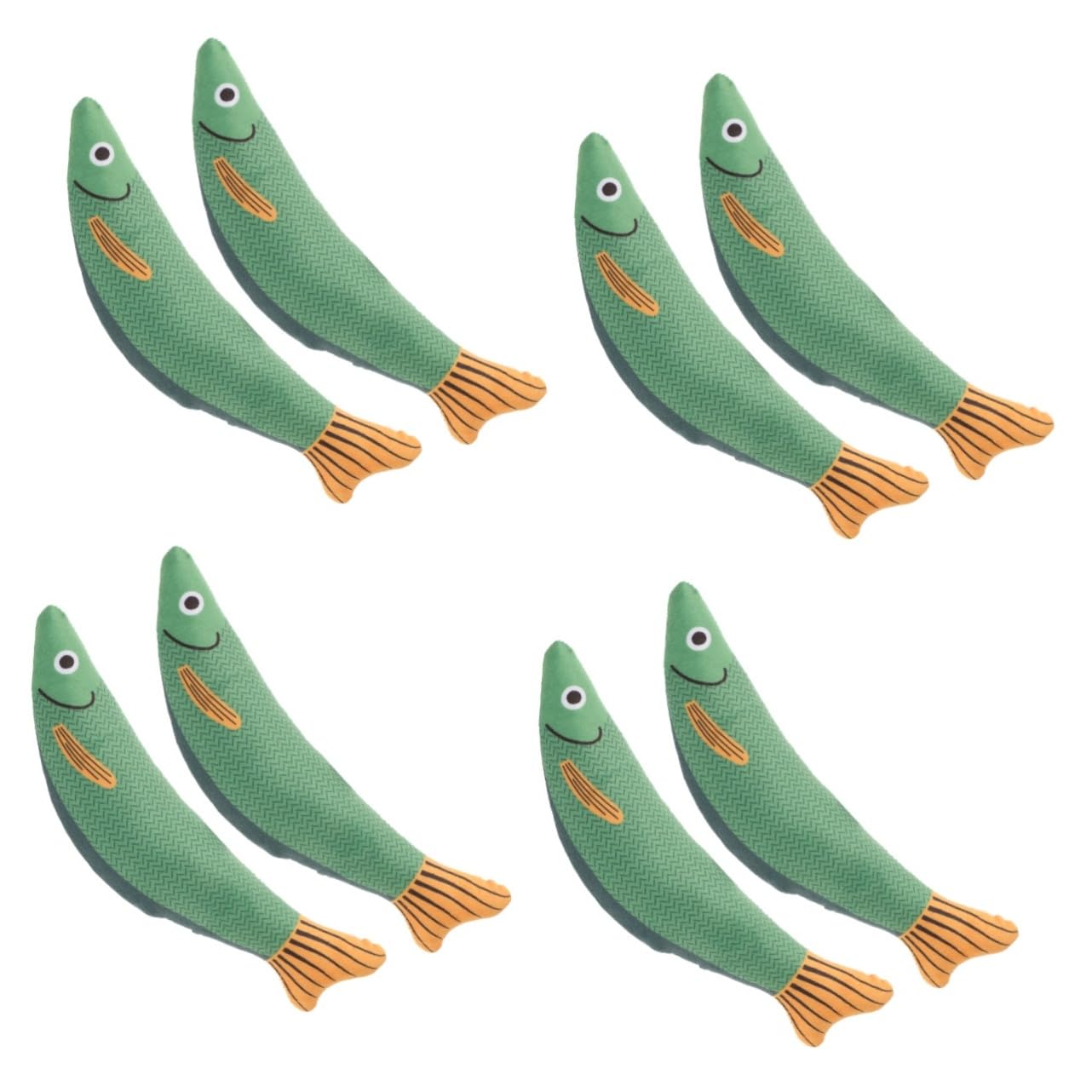 VANZACK 8pezzi Giocattoli Per Gatti Forma Di Pesce Giocattoli Catnip Interattivi Per Masticare e Divertimento Perfetti Per Gatti Indoor Resistente e Sicuro