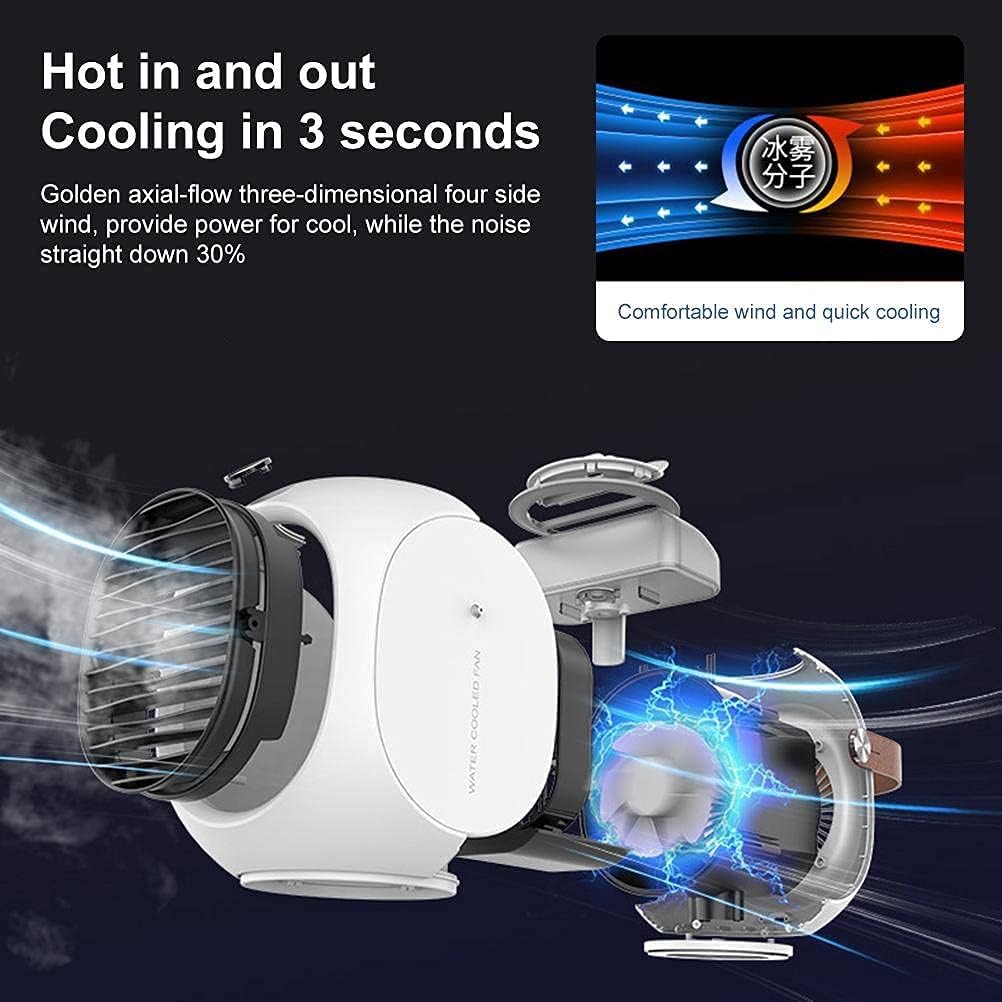 Small Personal Desktop Table Fan with Strong Wind, Quiet Operation Portable Mini Fan for Home Office Bedroom Table and Desktop