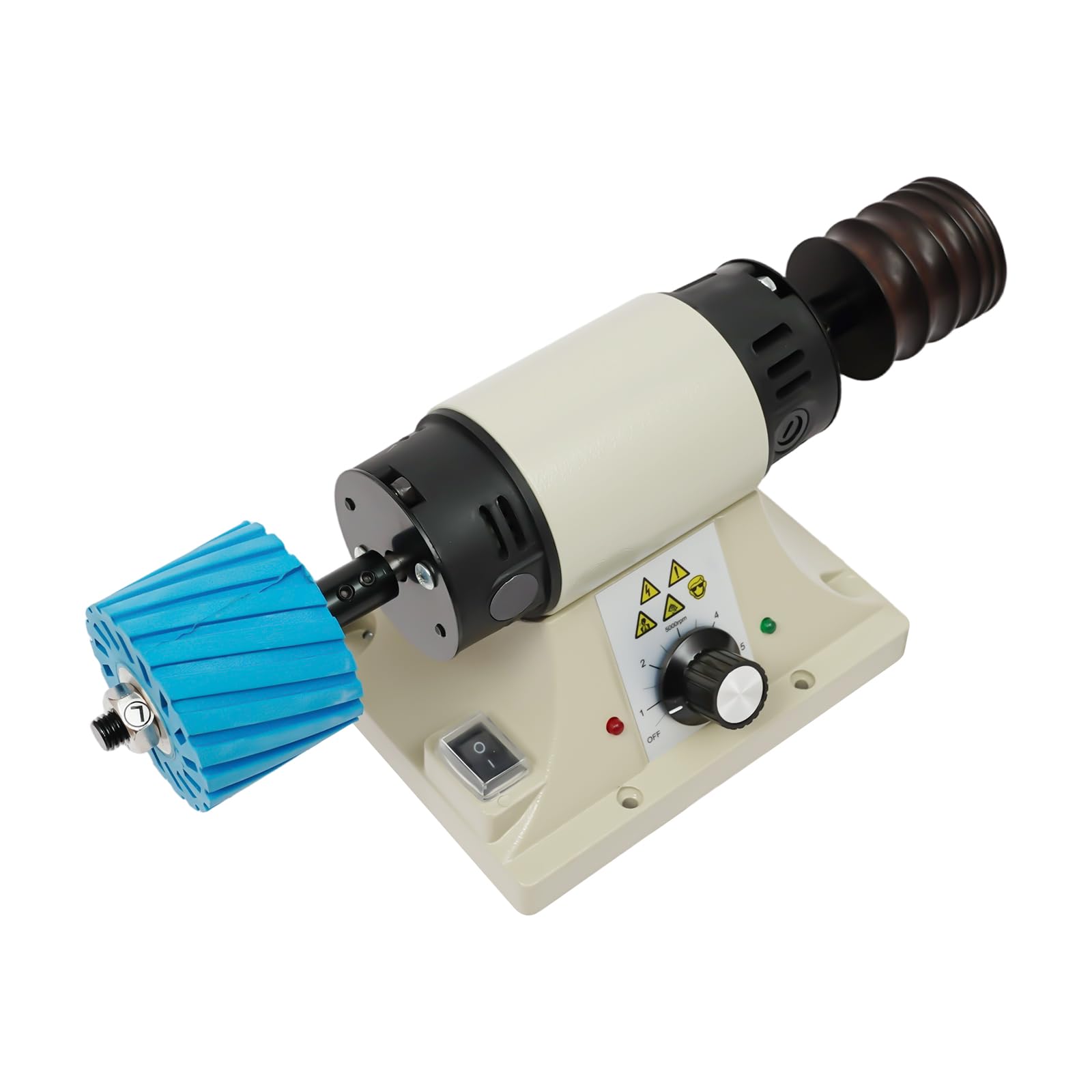 Pulidora de piel 350 W, lijadora de cantos, 0-8000 rpm, pulidora de piel, con 6 bandas de lijado, pulidora Edge para monederos, pulseras de reloj