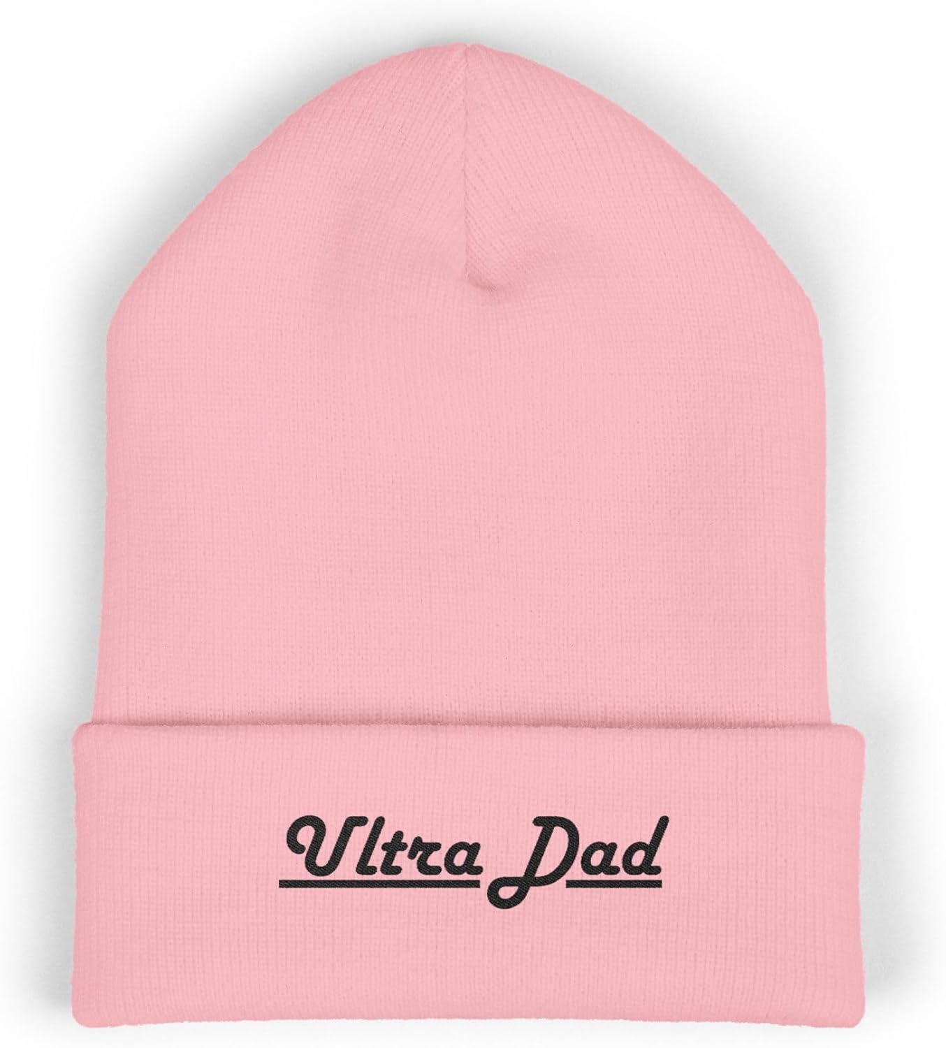 Premium Classic Cuffed Beanie Hat - Ultra Dad with Embroidery Message