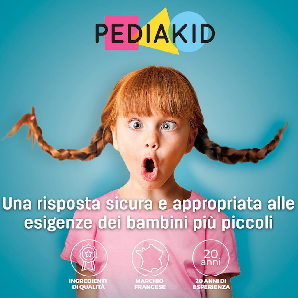 PEDIAKID - Caramelle Gommose Omega 3 - Formula naturale al delizioso aroma di Limone - Sostiene le funzioni cognitive - Contribuisce a una crescita e a uno sviluppo normali - 3 x 60 orsetti