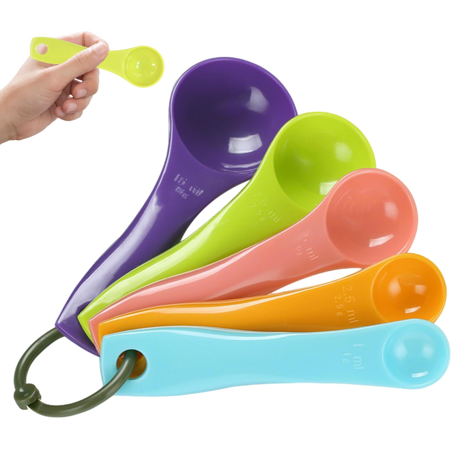 Cuillères Doseuses 15 g 7,5 g 5 g 2,5 g 1 g Ensembles de Doseuse pour Mesure de Liquides et Poudres