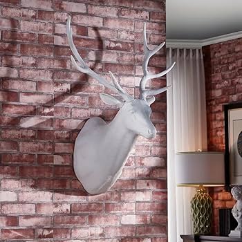 ハンティングトロフィー　シカの頭部壁掛け装飾 ボウタイ付き ハンティングトロフィー シカの頭部壁掛け装飾 ボウタイ付き