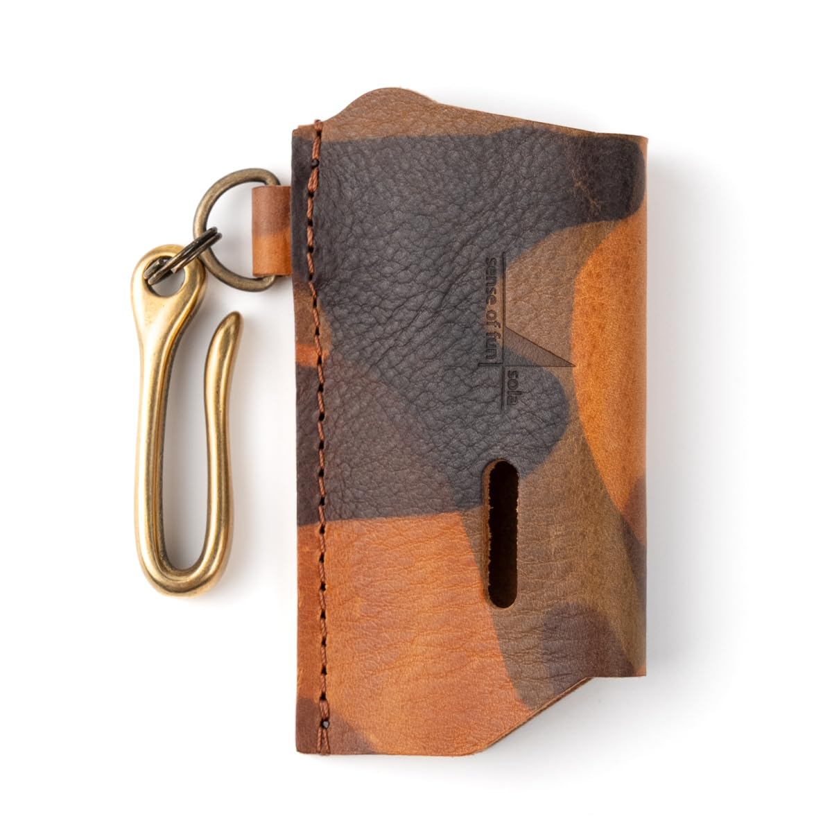 Amazon.co.jp: スライドガストーチ ケース イタリアンレザー カモフラ