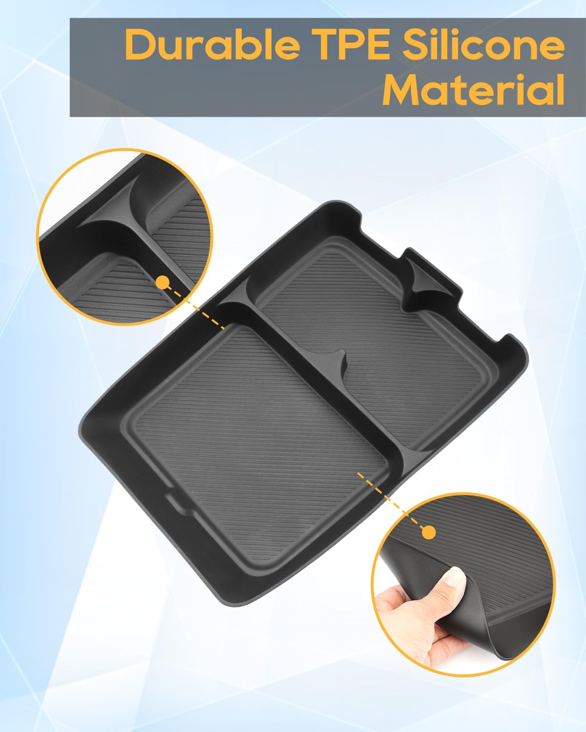 YEE PIN Vassoio organizzatore sotto la console centrale per motore Leapmotor B10 EV SUV 2025 2026 2027, console centrale, scatola di controllo centralizzato auto organizzatore di stoccaggio per