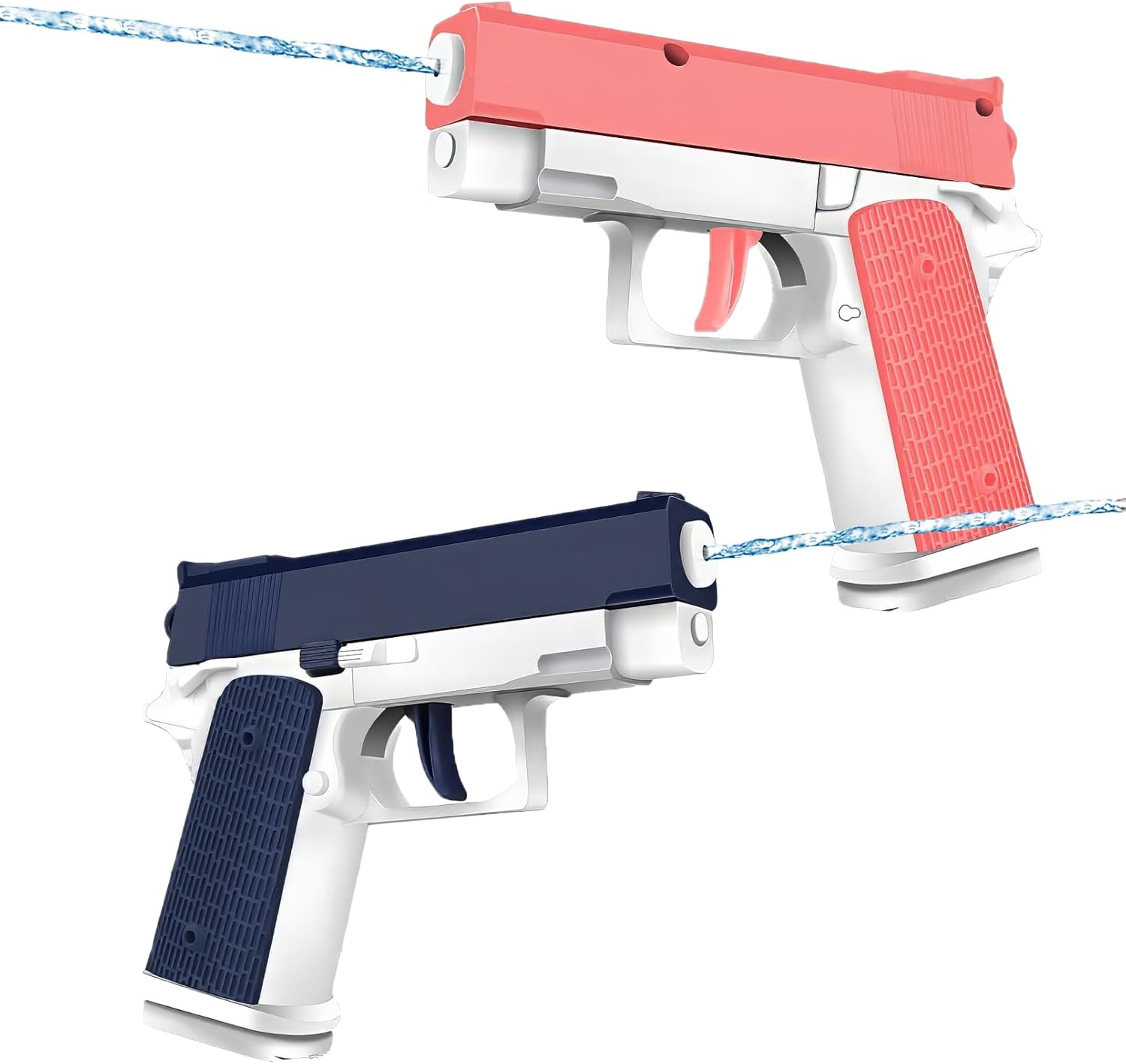 Cool Small Manual Water Guns 2 Pack - Super Squirt Water Pistol Toys for Kids&Aldult, Summer Outdoor Beach Pool Play, No Battery Needed, Aldult Boys Girls (Pale HKI-CHY7G)
