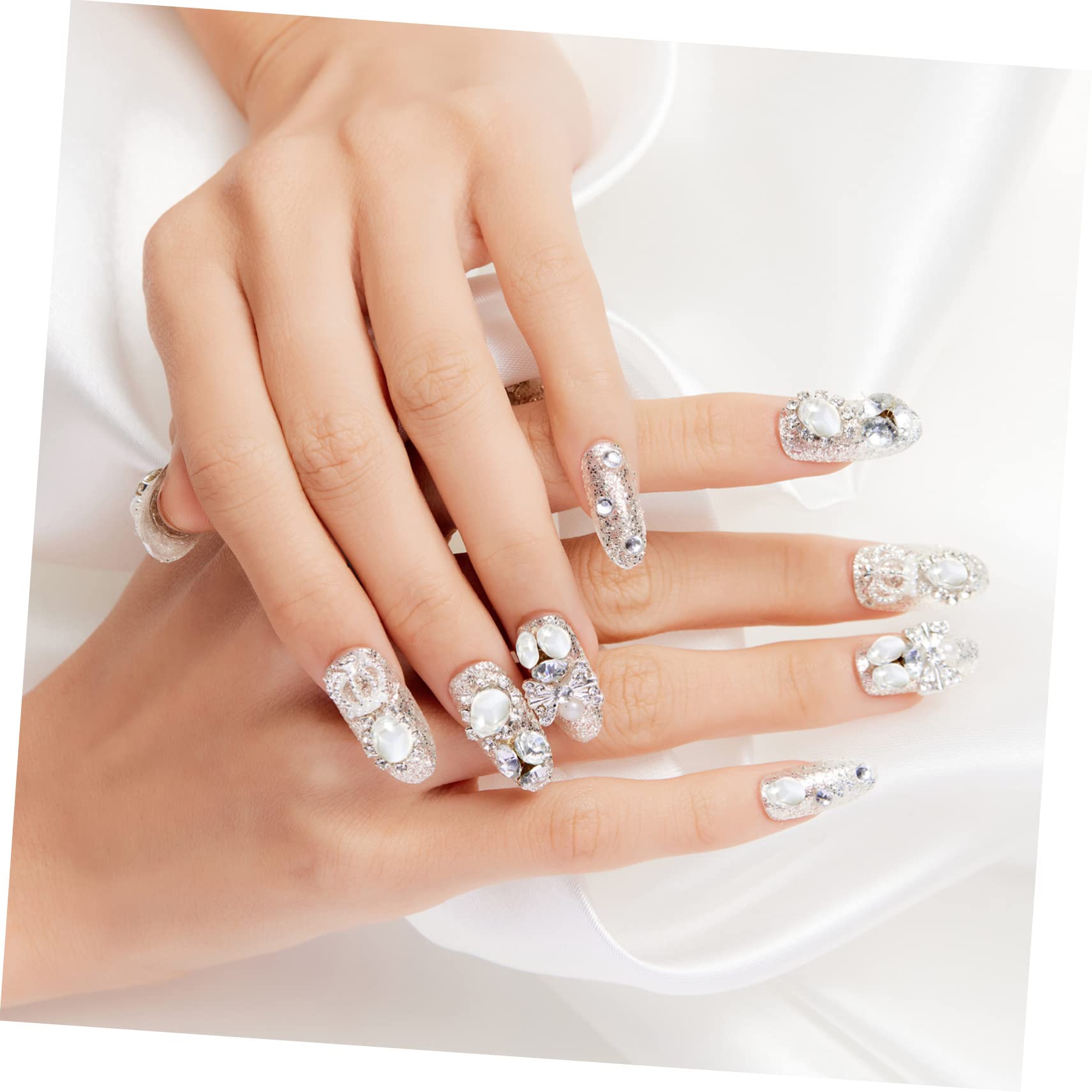 CALLARON 3 set Pietre Di Cristallo Per Unghie Diamanti Nail Art Strass Glitter Diamanti Gemme Per Unghie Gemme Per Nail Art Glitter Colorati Sciolti Per Realizzare 100 pezzi*3