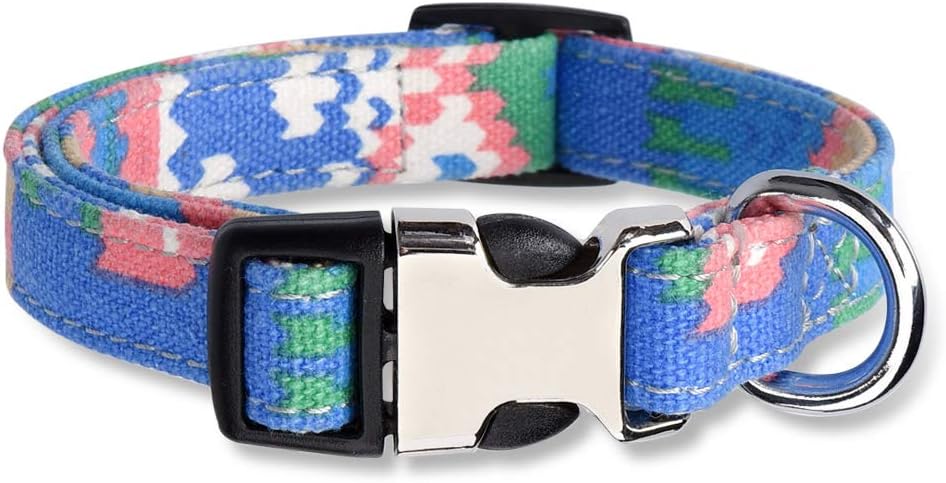 Anyifan Personalized Dog Collar Adjustable Dog Collar Metal Buckle Custom Pet Collar Boy and Girl Dog Phone Number Adjustable