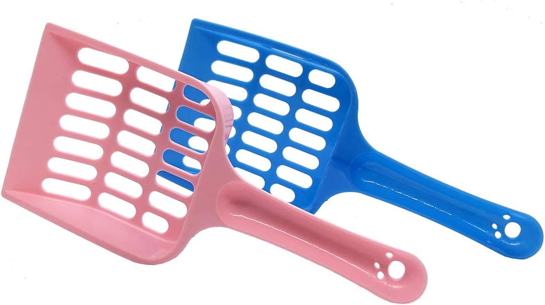 XHY 2pcs cat litter scoop plastic poop scoop pet litter pickers