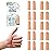 YIVCKOM Gel Finger Cots, Silicone Finger Protectors, Fingertip Bandages Band-aids for Dry Skin, Cracked Fingertip Treatment,Thumb Protector Covers for Hand Eczema Finger Arthritis (20pcs)