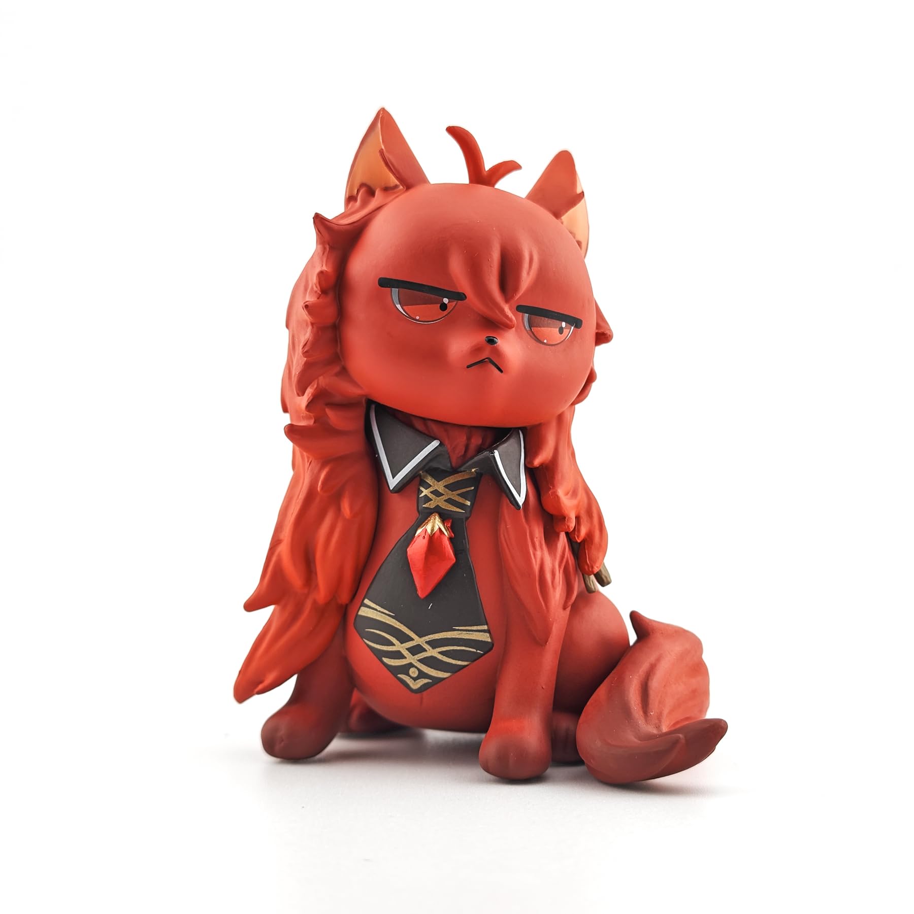 GOLEHS Genshin Impact Cat Figure, 3.75 Inches, Cute Anime Collectible Figure, Diluc/Kind/Keqing, Gift for Fans and Cat Lovers