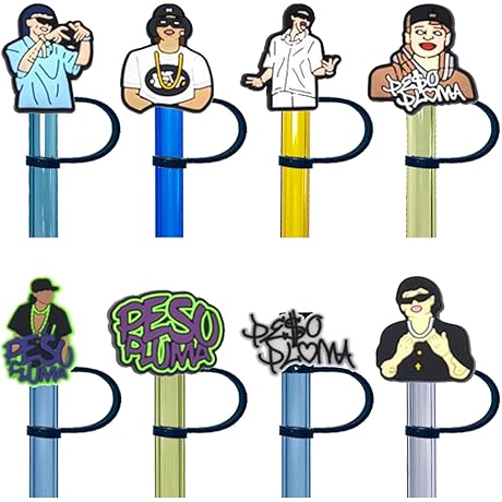 Kleeblatt Straw Toppers for Tumbler, 8-Pack Protective & Reusable Straw Covers