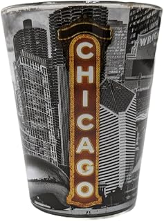 Chicago Theater BLK/WHT Shot Glass