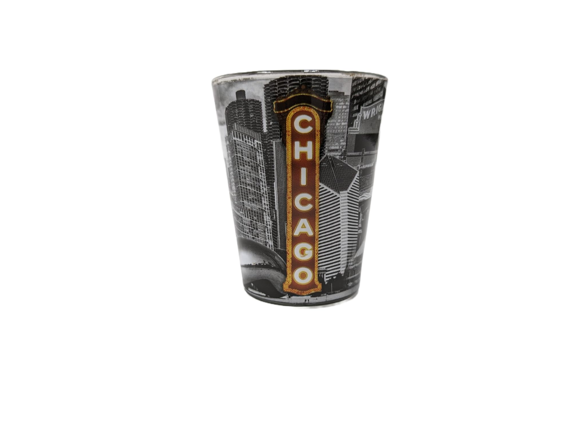 Chicago Theater BLK/WHT Shot Glass